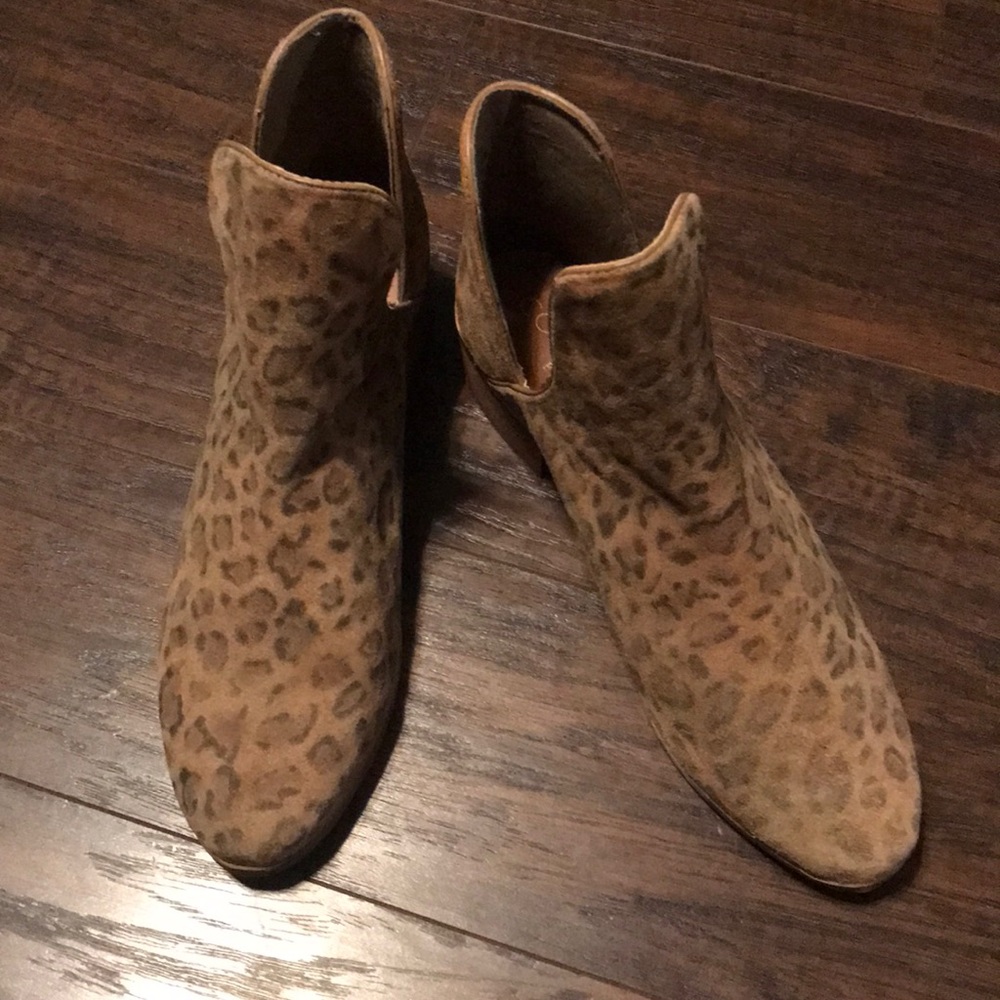 LEOPARD BOOTIES worn once!